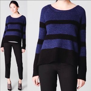 Vince Navy / Black Stripe Knit Sweater, XS